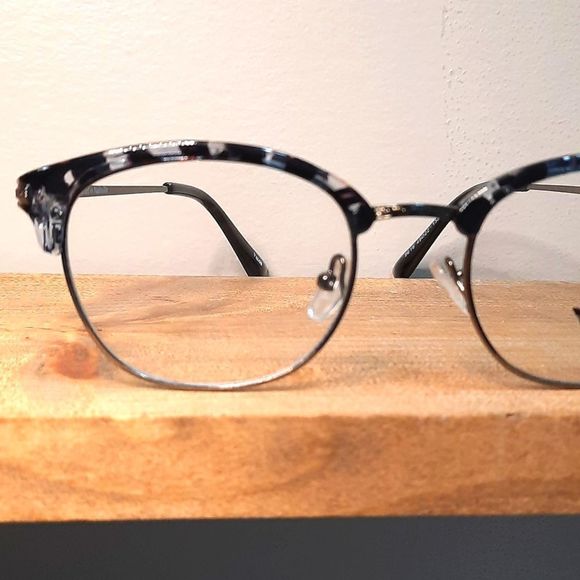 NEW Made in USA Eyeglass Frame, Rx'able, round metal glasses, 49-22-138 trendy - Picture 1 of 7